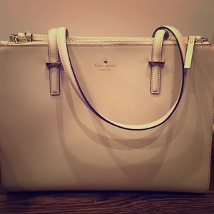 kate spade cream Jensen work bag